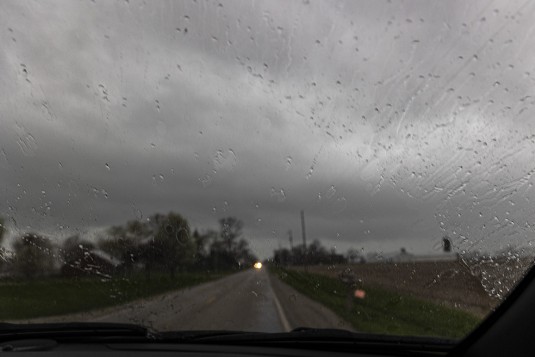 Wettersturz auf Route 66 in Illinois