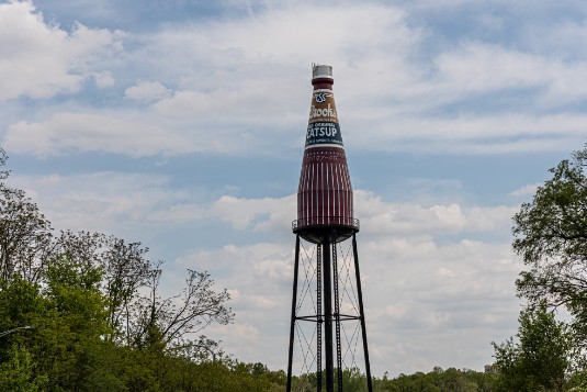 Größte Ketchupflasche der Welt in Collinsville Illinois