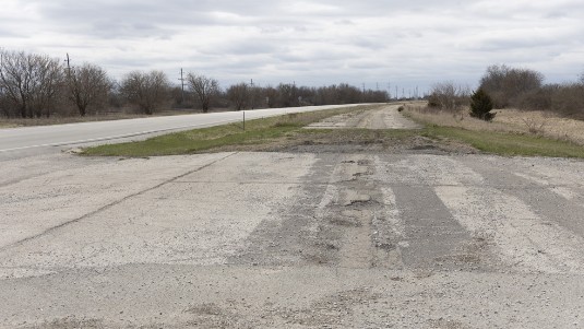 stillgelegte Strecke von Route 66 in Illinois