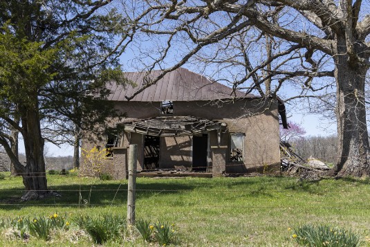 Verfallenes Haus an Route 66 in Missouri