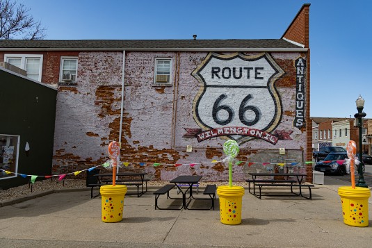 Route 66 Mural in Wilmington